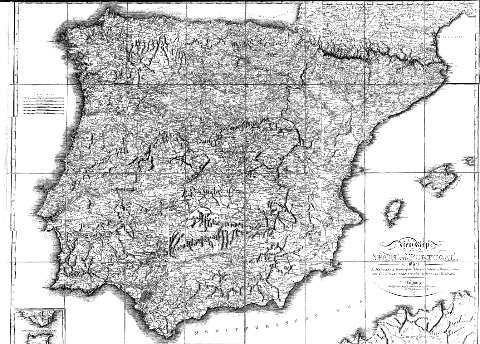 New map of Spain and Portugal