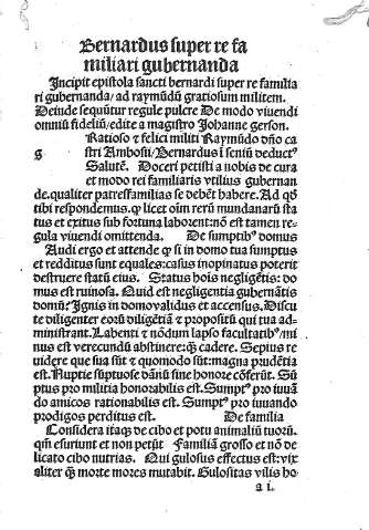 Epistola de gubernatione rei familiaris. ai