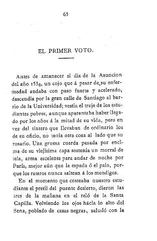 El primer voto