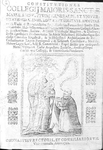 Constituciones Collegii Maioris Sanctae Mariae...