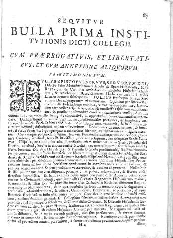 [Bulla Prima Institutionis dicti Collegii] 87