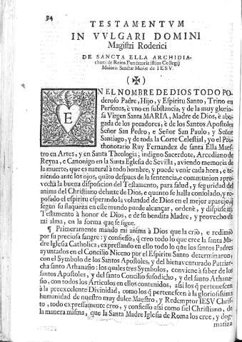 [Testamentum in vulgari Domini Magistri Roderici] 94