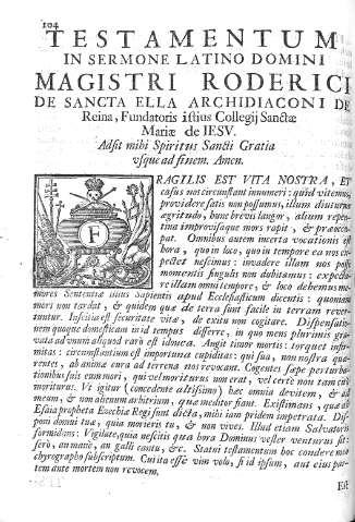 [Testamentum in Sermone...] 104