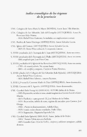 Índice cronológico de los órganos de la provincia, 195