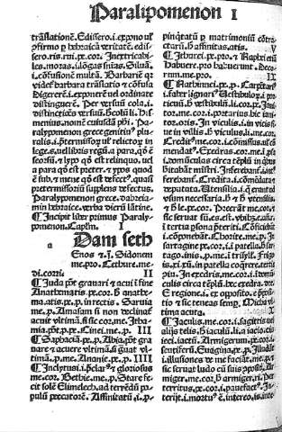 Paralipomenon I