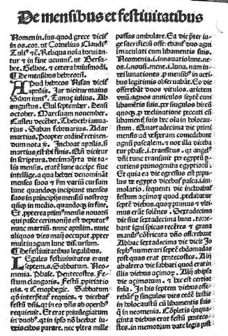 De mensibus et festivitatibus