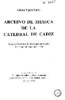 Archivo de Música de la Catedral de Cádiz