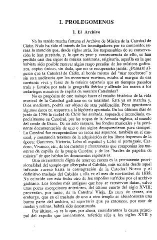 I. Prolegómenos