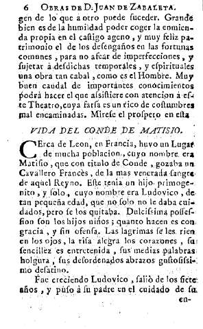 Vida del Conde Matisio