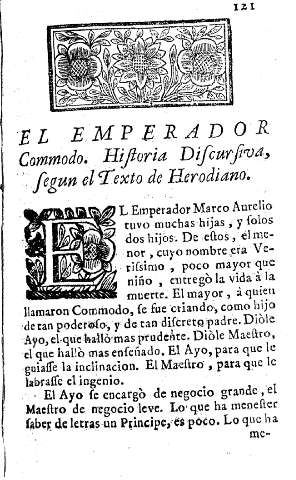 El emperador Commodo. Historia discursiva, según el texto de Herodiano