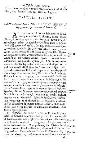 Capitulo Septimo. Proposiciones y doctrinas entre si...