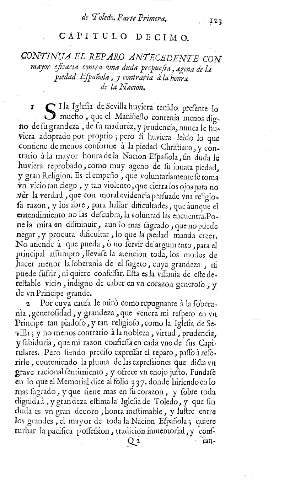 Capitulo Decimo. Continua el Reparo antecedente con...