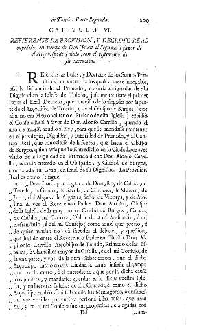 Capitulo VI. Refieren a la Prohibicion, y Decreto Real...