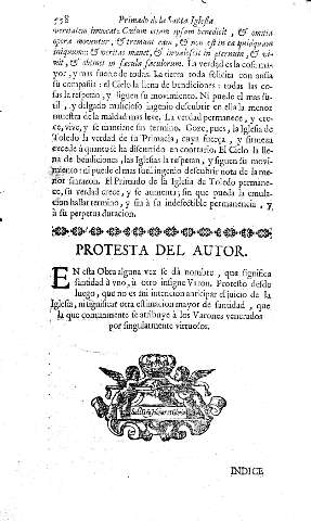 Protesta del autor