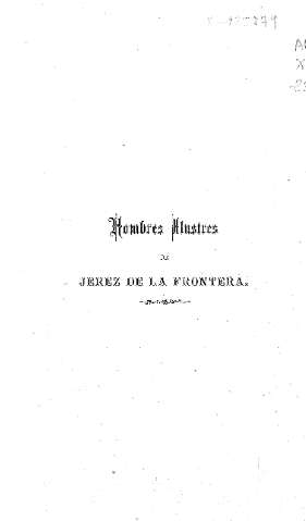 Hombres ilustres de Jerrez de la Frontera
