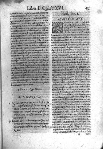 Qvaestio XVI