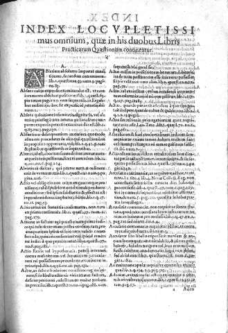 Index Locu pletissimus omnium