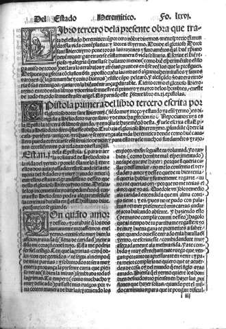Libro tercero... Epistola primera...