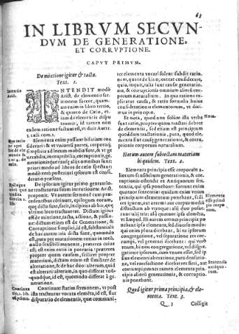 In Librvm Secvndvm. Capvt Primvm