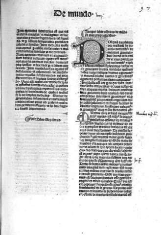 Liber VIII. De celo et mundo