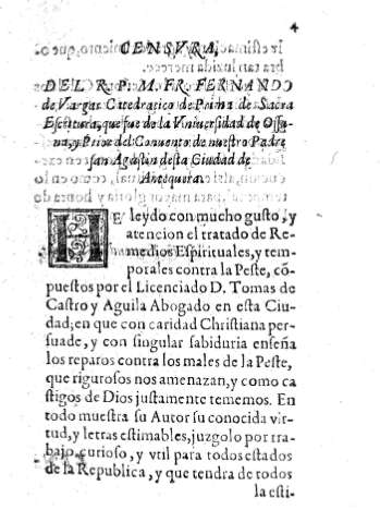 Censura del R.P.M. Fr. Fernando de Vargas