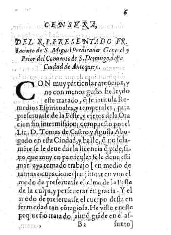 Censura del R.P. presentado Fr. Jacinto de S. Miguel 