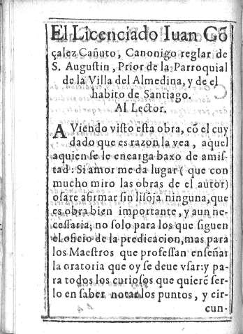 El Licenciado Iuan Gonzalez Cañuto