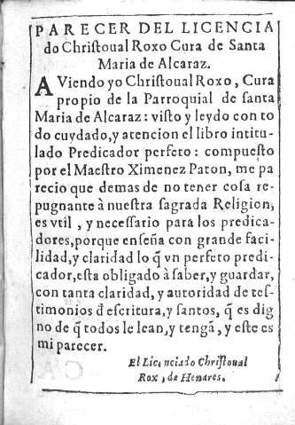 Parecer del Licenciado Christoual Roxo 