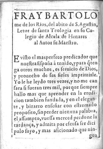 Fray Bartolome de los Rios
