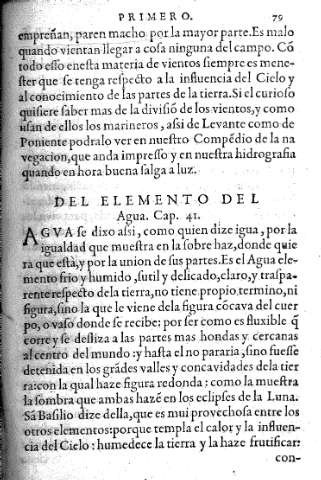 Del elemento del agua. Cap. 41