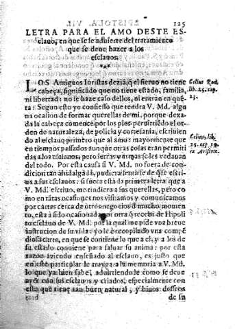 Letra para el amo deste esclavo ...