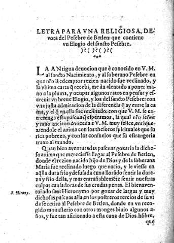 Letra para una religiosa ...