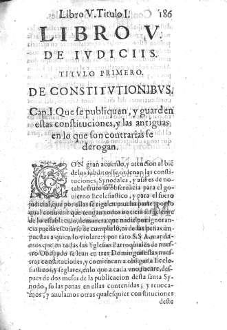 Libro V. De Ivdiciis