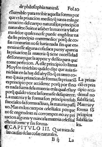 Capitulo III. Que trata de las causas de las cosas naturales.
