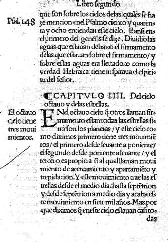 Capitulo IIII. Del cielo octavo y delas estrellas