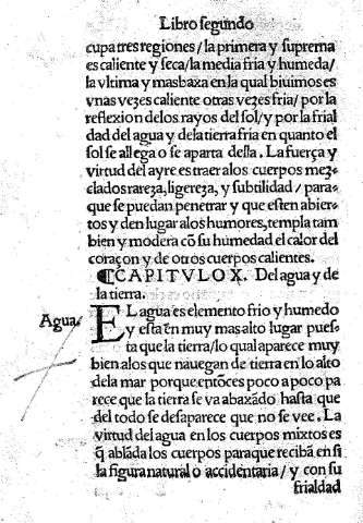 Capitulo X. Del agua y de la tierra.