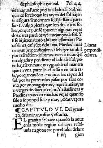 Capitulo VI. Del granizo, dela nieve, roscio y esacha.