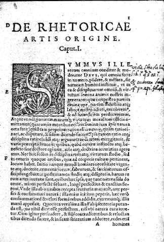 De rhetoricae artis origine