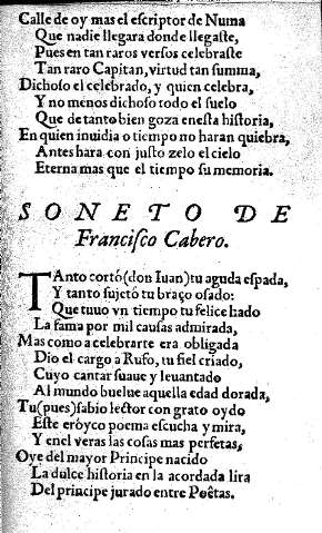 Soneto de Francisco Cabero 