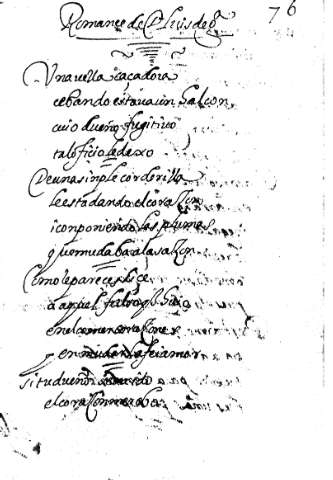 Romance de D. Luis de Gongora