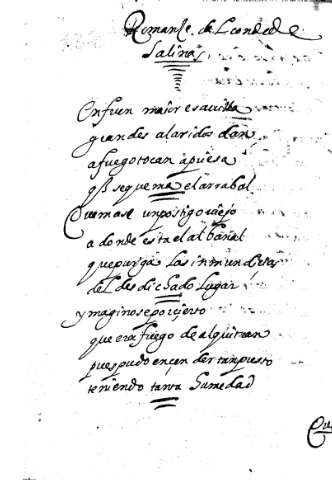 Romance del Conde de Salinas