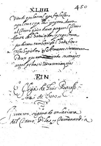 Egloga de Luis Barahona de Soto
