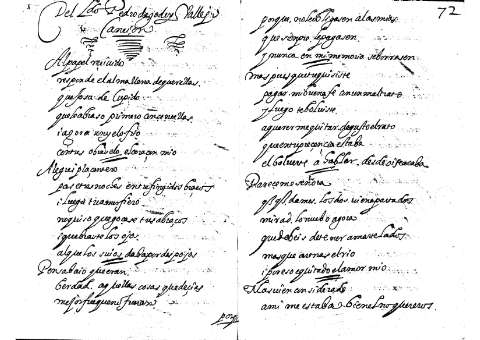 Cancion. Pedro de Godoy Vallejo