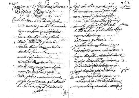 Cancion  a S. Jeronimo... Religioso Dominico
