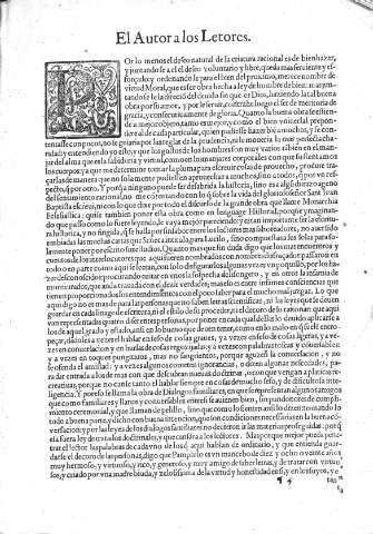 El Autor a los Letores