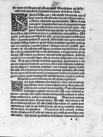 [In opus et instrumentum astronomicum...] a 2