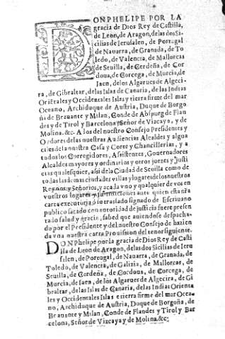 Don Felipe por la gracia de Dios Rey