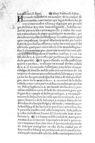 Hernando Ballesteros en nombre de la ciudad de Antequera