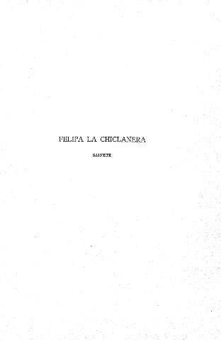 Felipa la chiclanera (sainete)