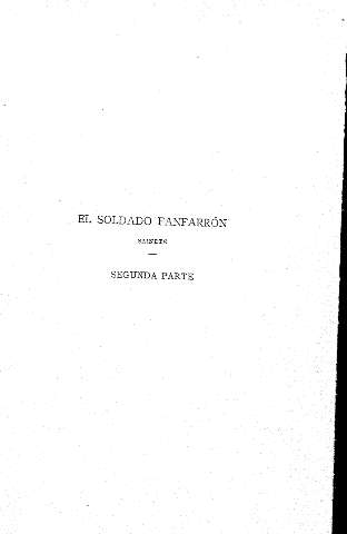 El soldado fanfarrón (sainete) - Segunda parte